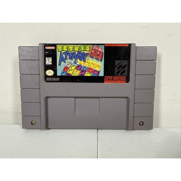 Authentic Nintendo SNES Tetris Attack SNES Cartridge | Tested & Working - Picture 1 of 3
